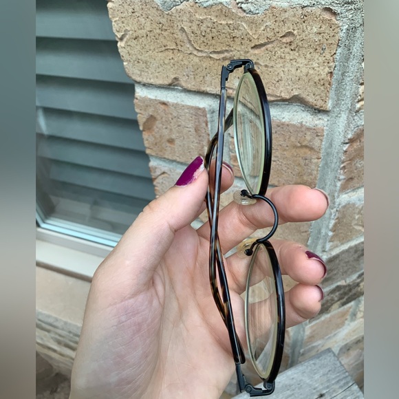 Vintage 90’S GUCCI GG1312 Eyeglasses Glasses Unisex Round Havana Brown Frame - Picture 14 of 16